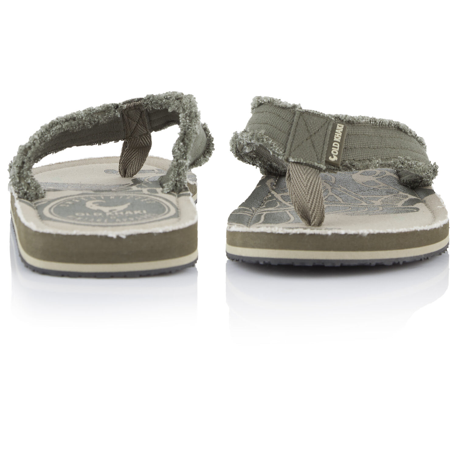 old khaki sandals